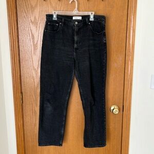 Abercrombie and Fitch The Ankle Straight Ultra High Rise Jean 32 (14) long